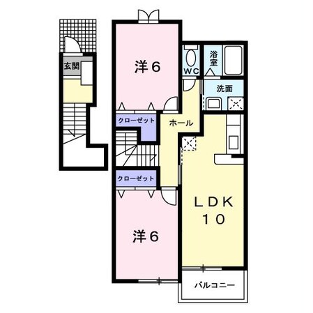 佐々木駅 バス25分  網代浜会館下車：停歩1分 2階の物件間取画像